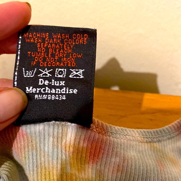 Harley Davidson Tie Dye Cotton Tank Top Medium Tattoo Art Style Bling Crystals - Picture 4 of 6